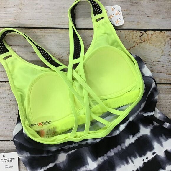 NWT ZeroXposur Women's Tie Dye Print UPF 30+ Padded Tankini Swim Top XS - Picture 8 of 8